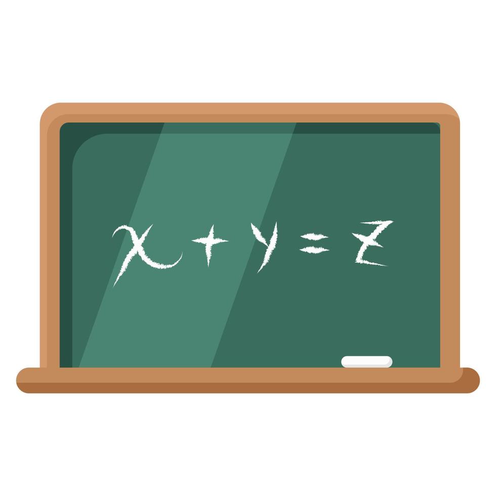 blackboard and chalk vector