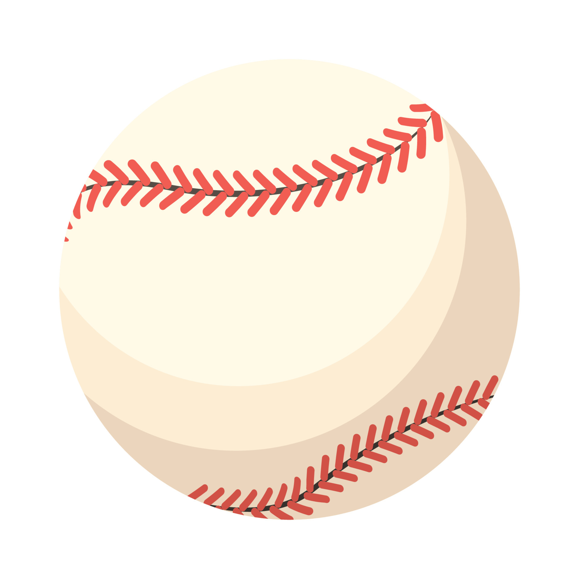 baseball cartoon vector object 4557367 Vector Art at Vecteezy
