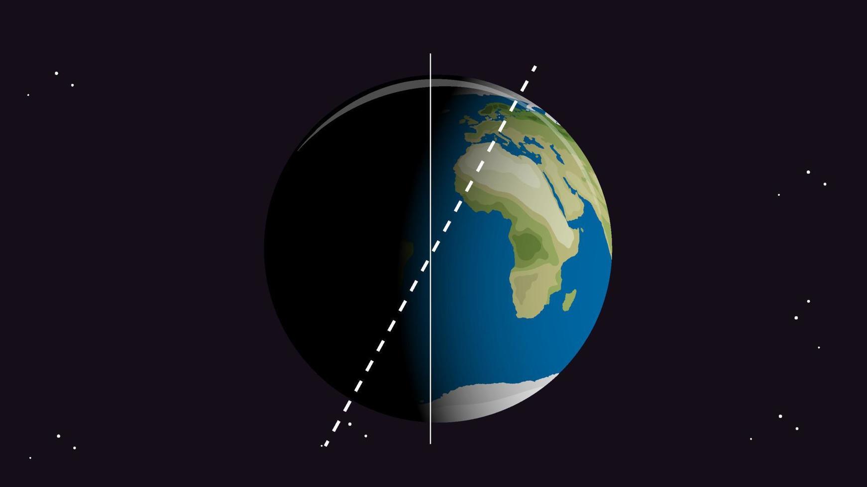 Thumbnail design with Earth in space vector