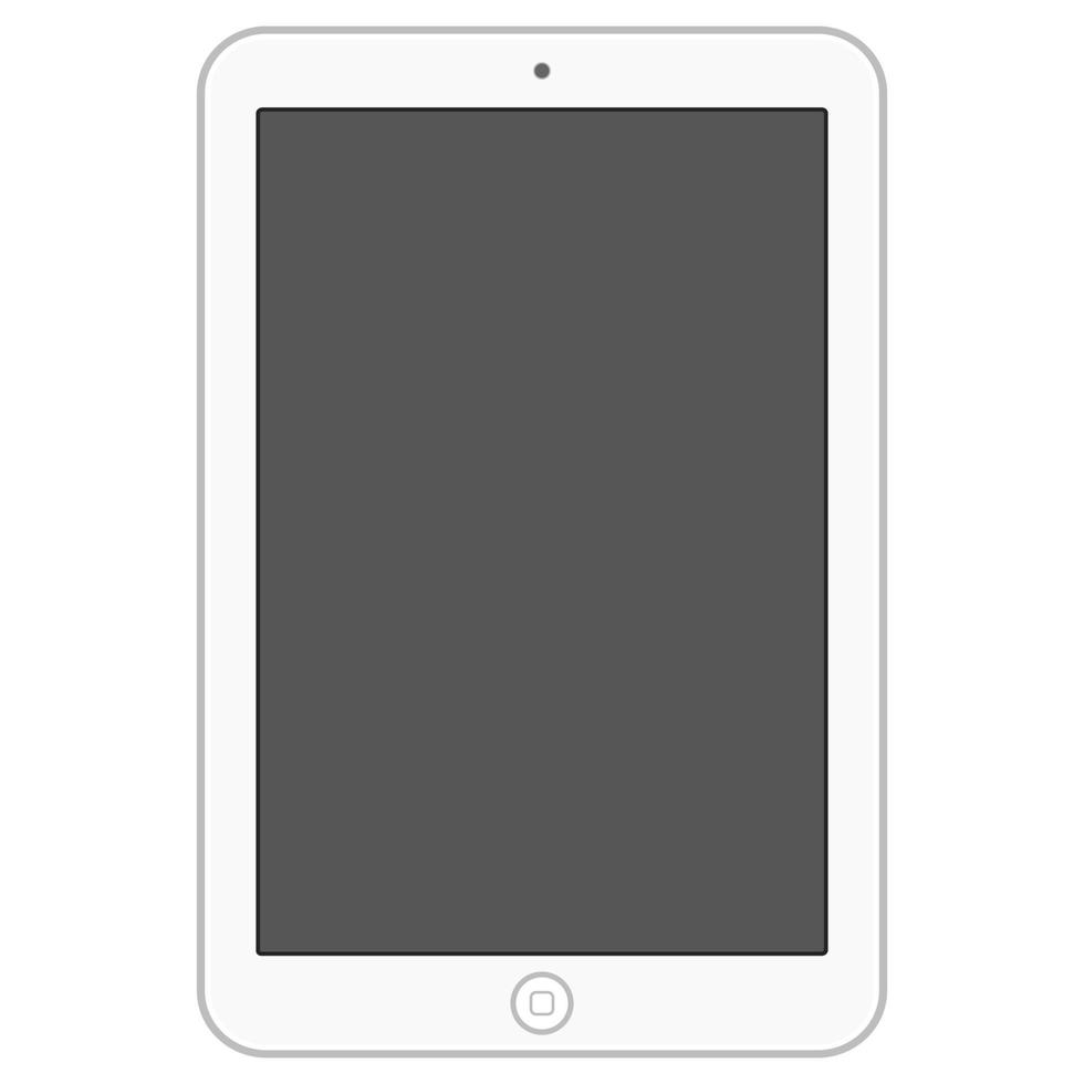 tablet computer cartoon vector object