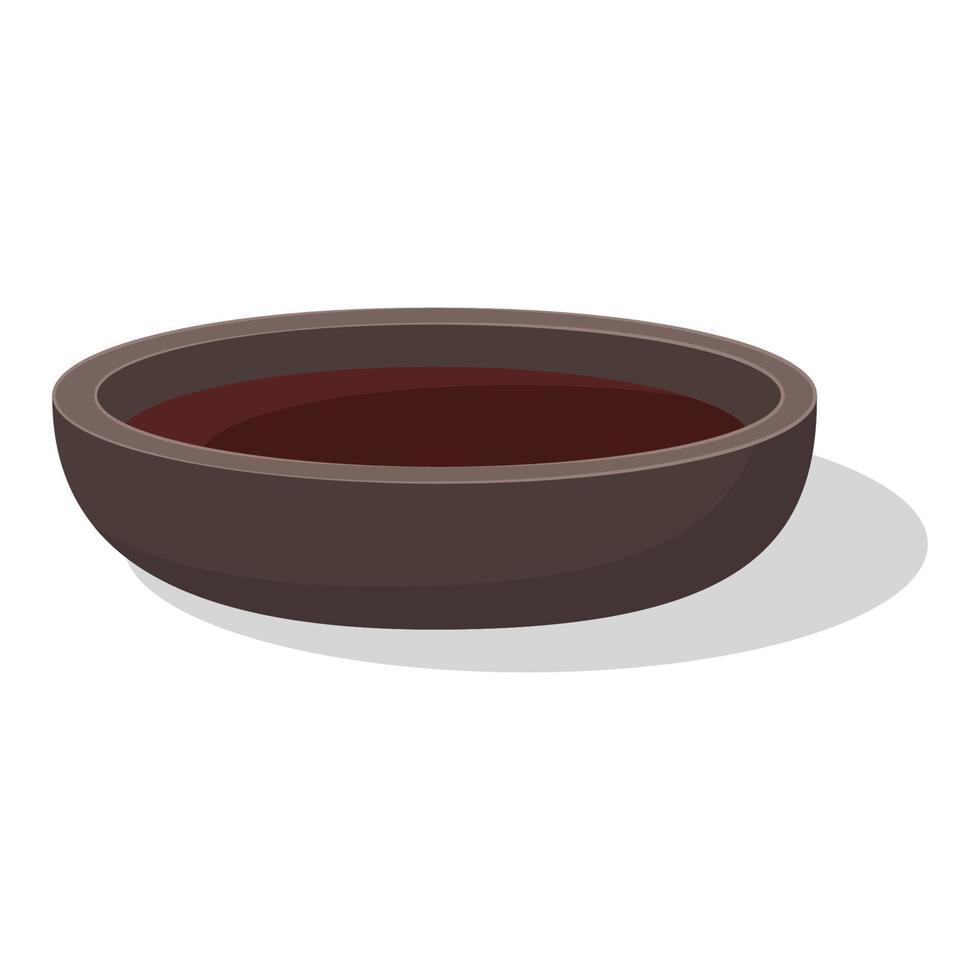 soy sauce plate vector