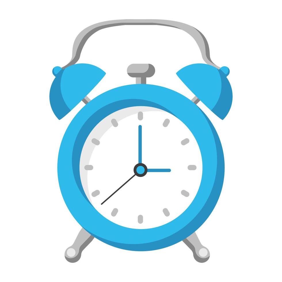 blue alarm clock vector