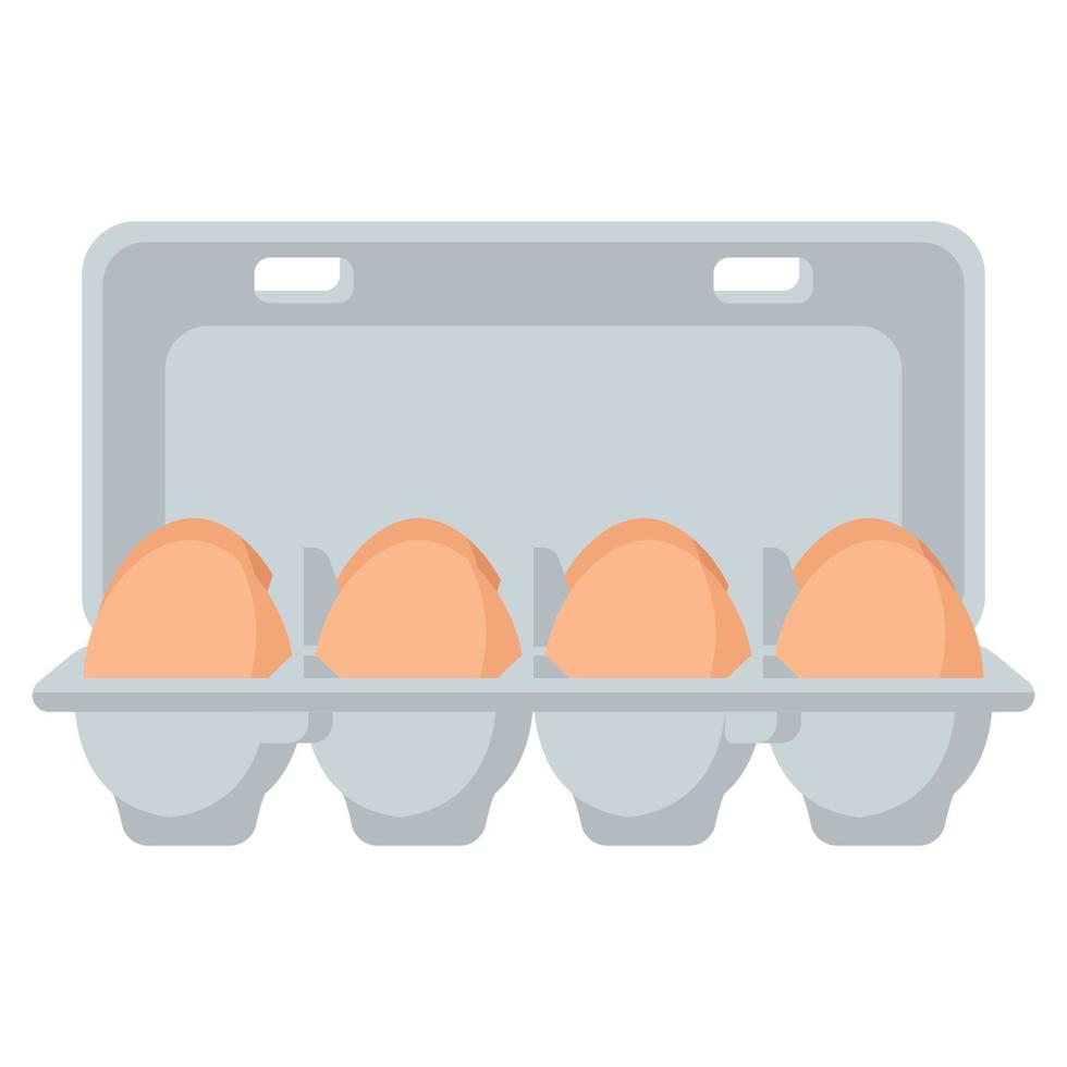 a box of eggs vector