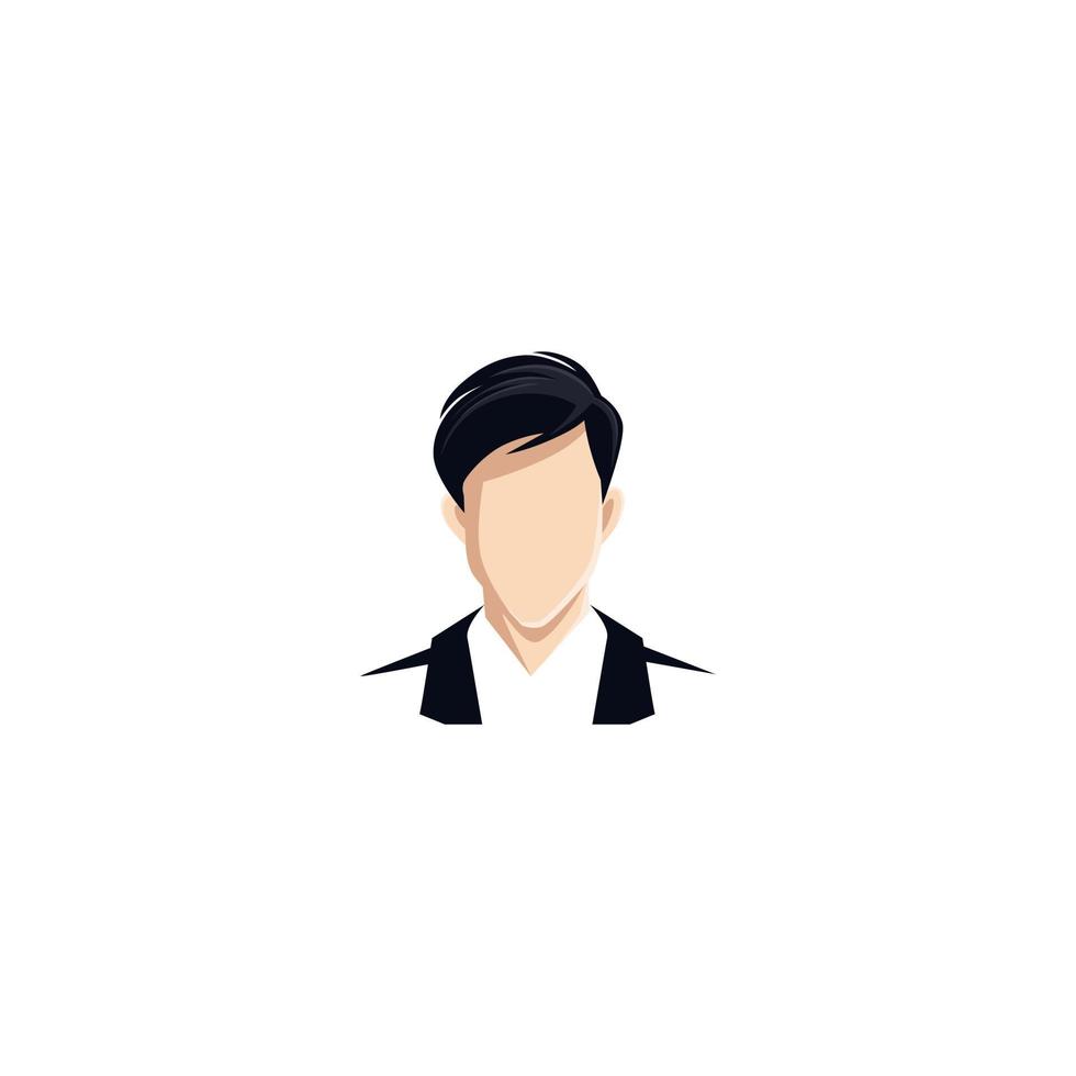 male, men young handsome portrait avatar sticker vector