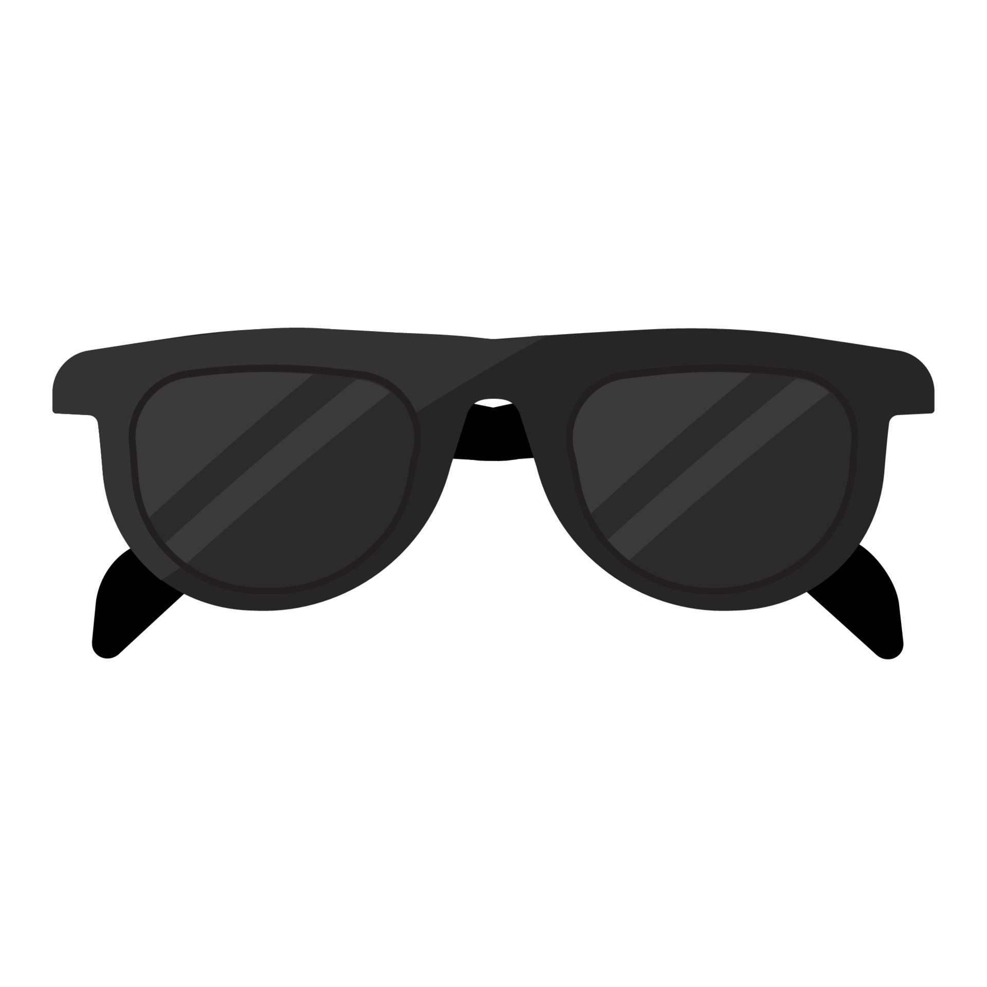 objeto de vector de dibujos animados de gafas de sol 4557603 Vector en