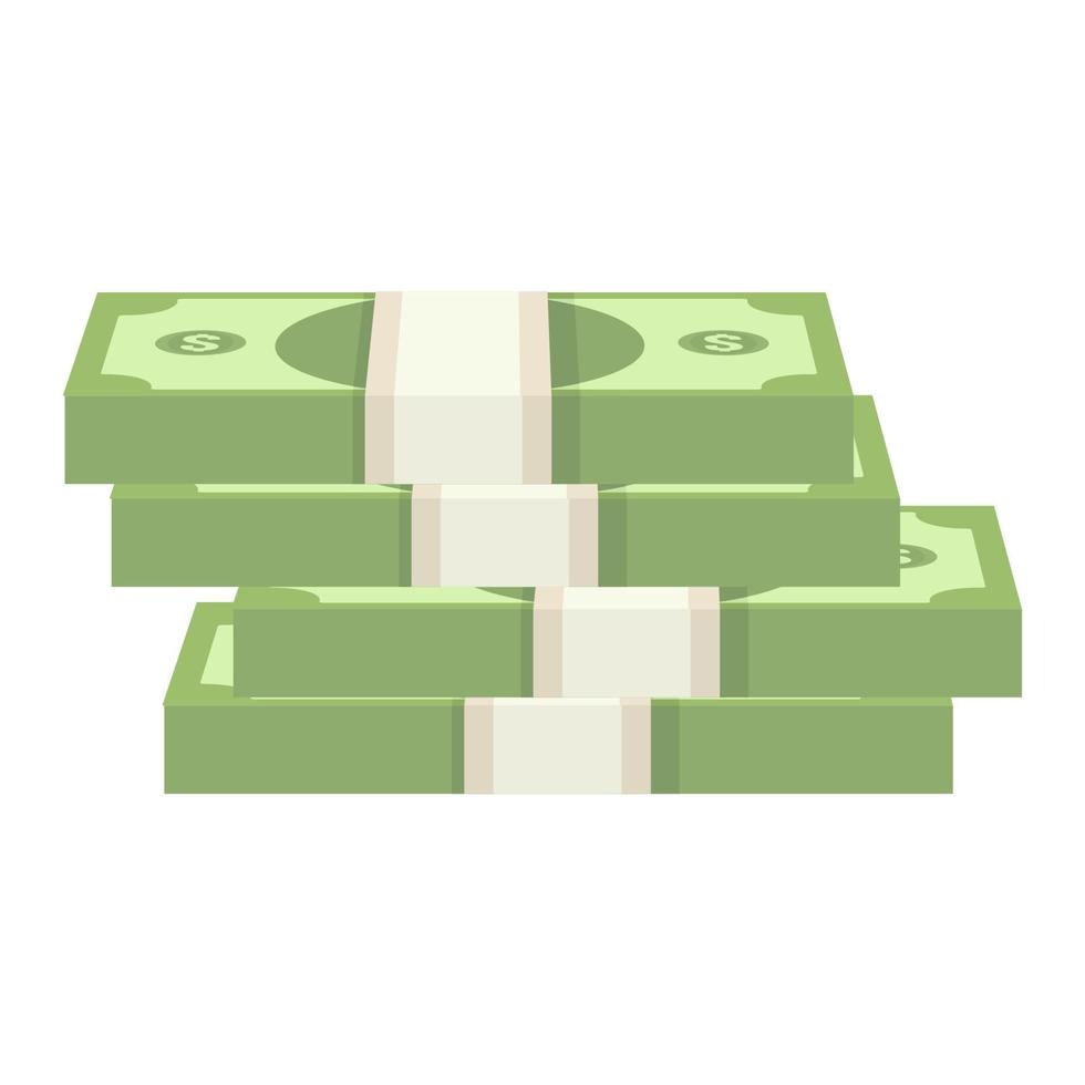 stacks of paper money vector