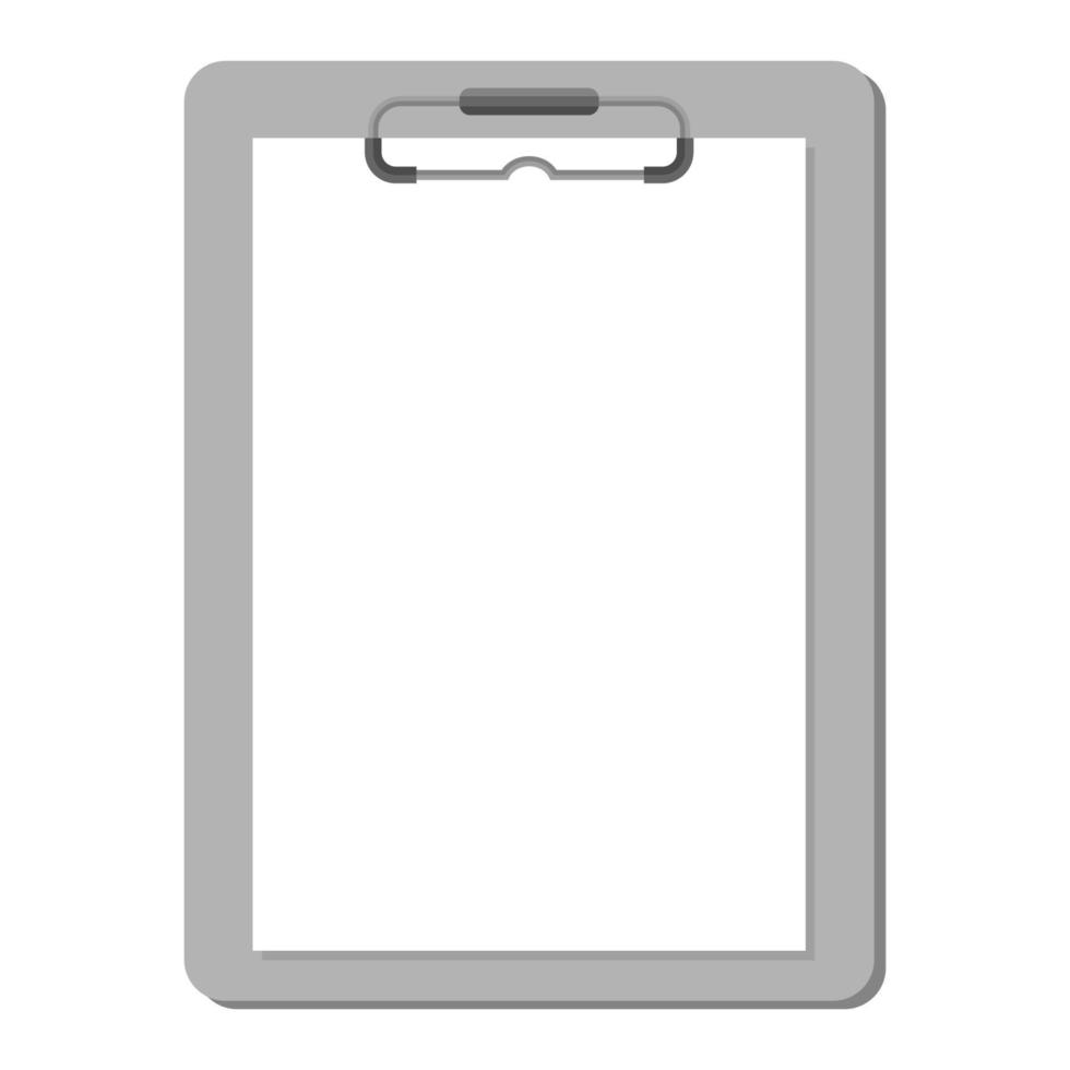 clipboard and blank paper vector