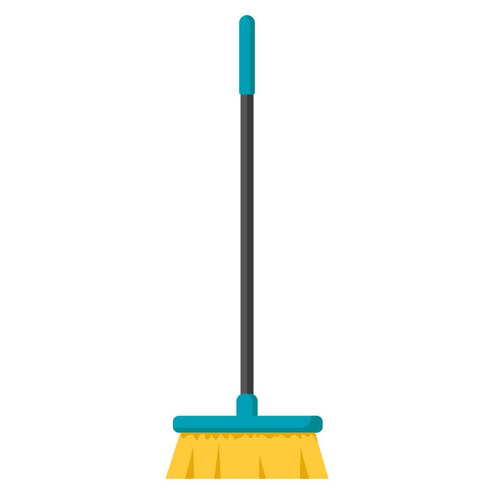 broomstick cartoon vector object