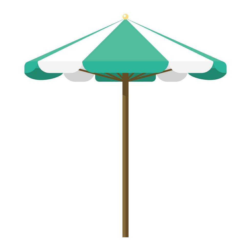 beach umbrella cartoon vector object