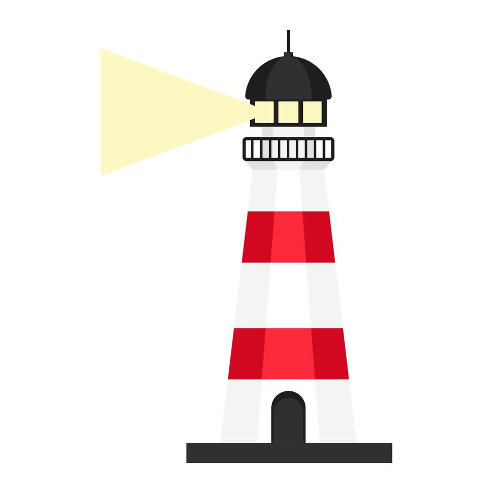 architecture lighthouse cartoon vector object