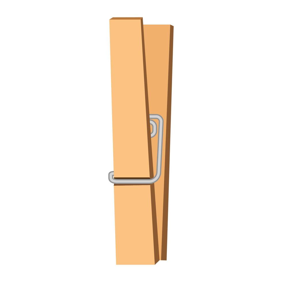 wooden clip cartoon vector object