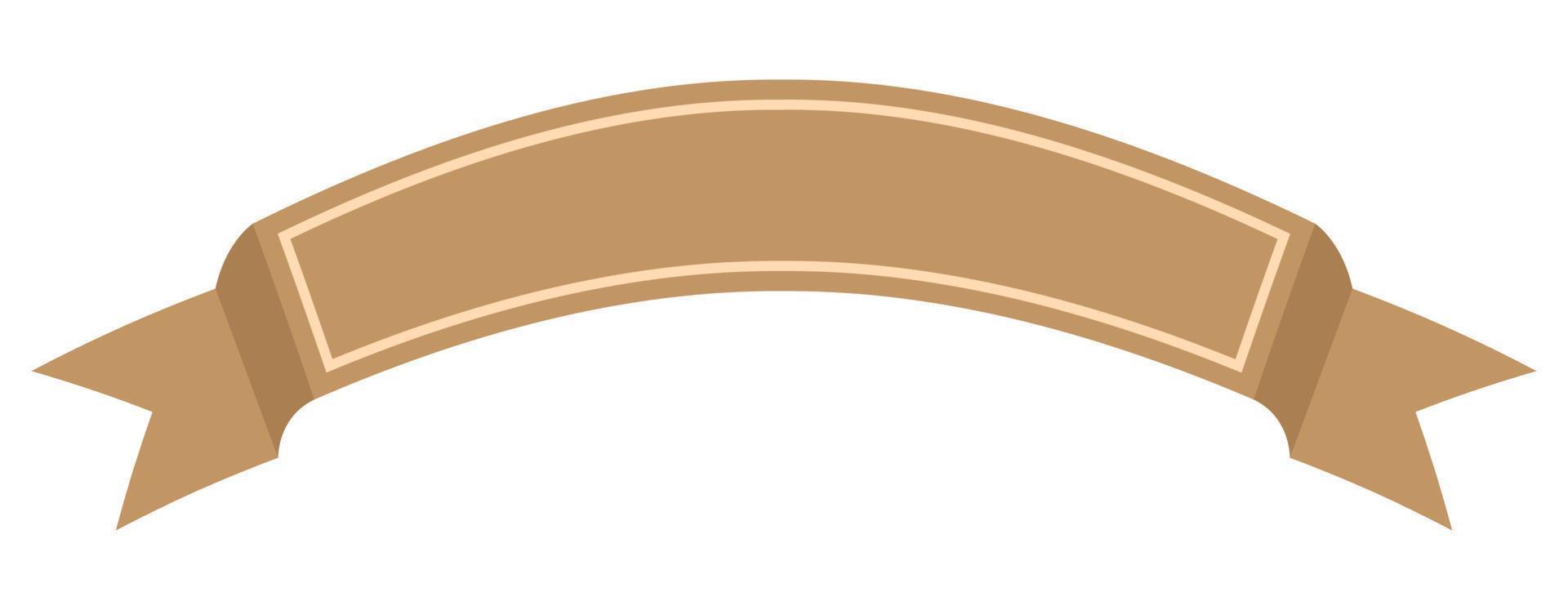 arch ribbon tag template vector