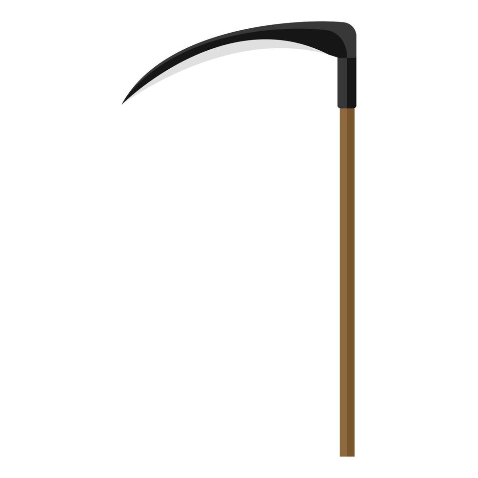 tool scythe cartoon vector object