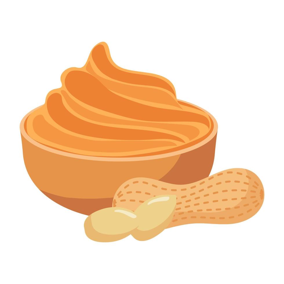 peanut butter cartoon vector object