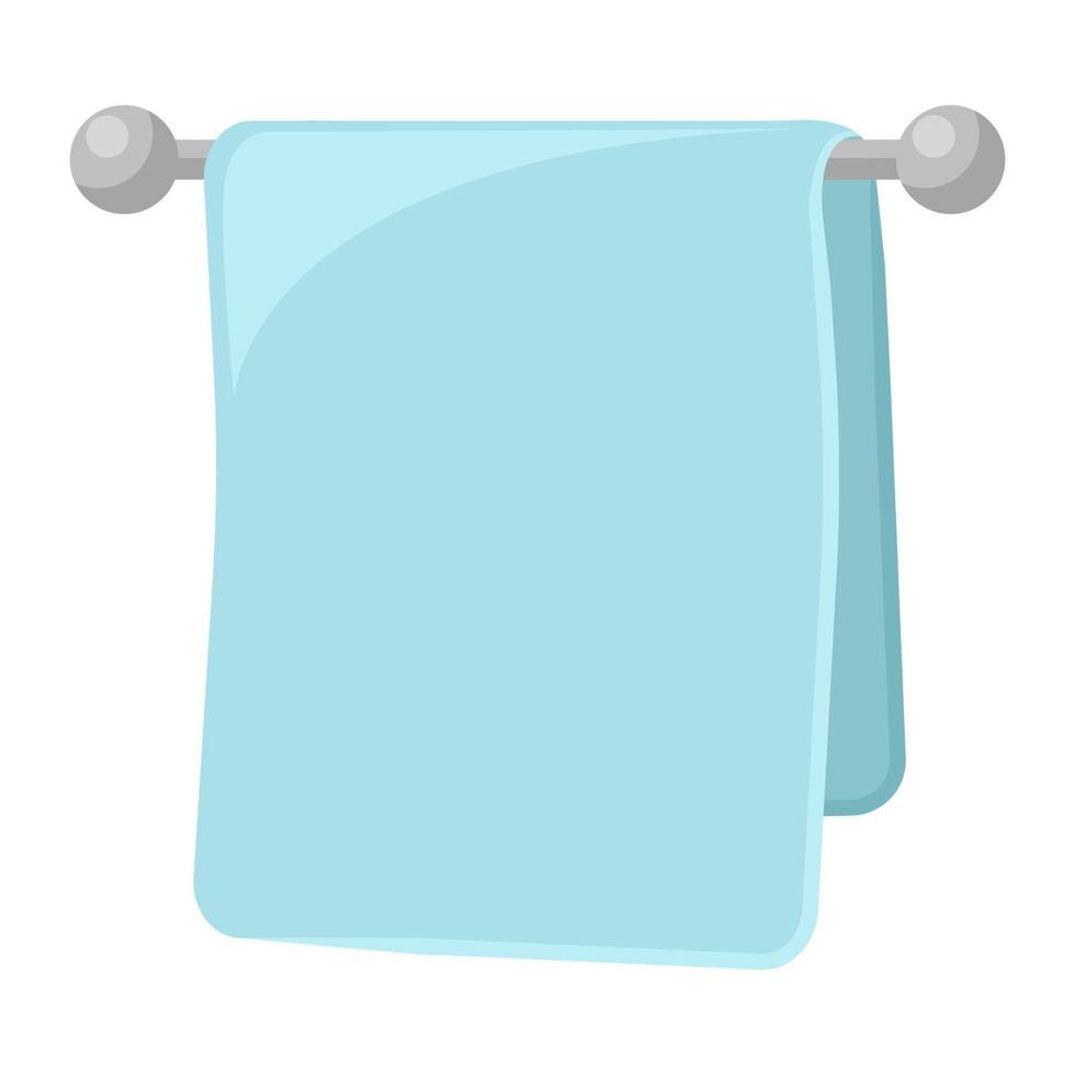blue towel cartoon vector object 4557758 Vector Art at Vecteezy