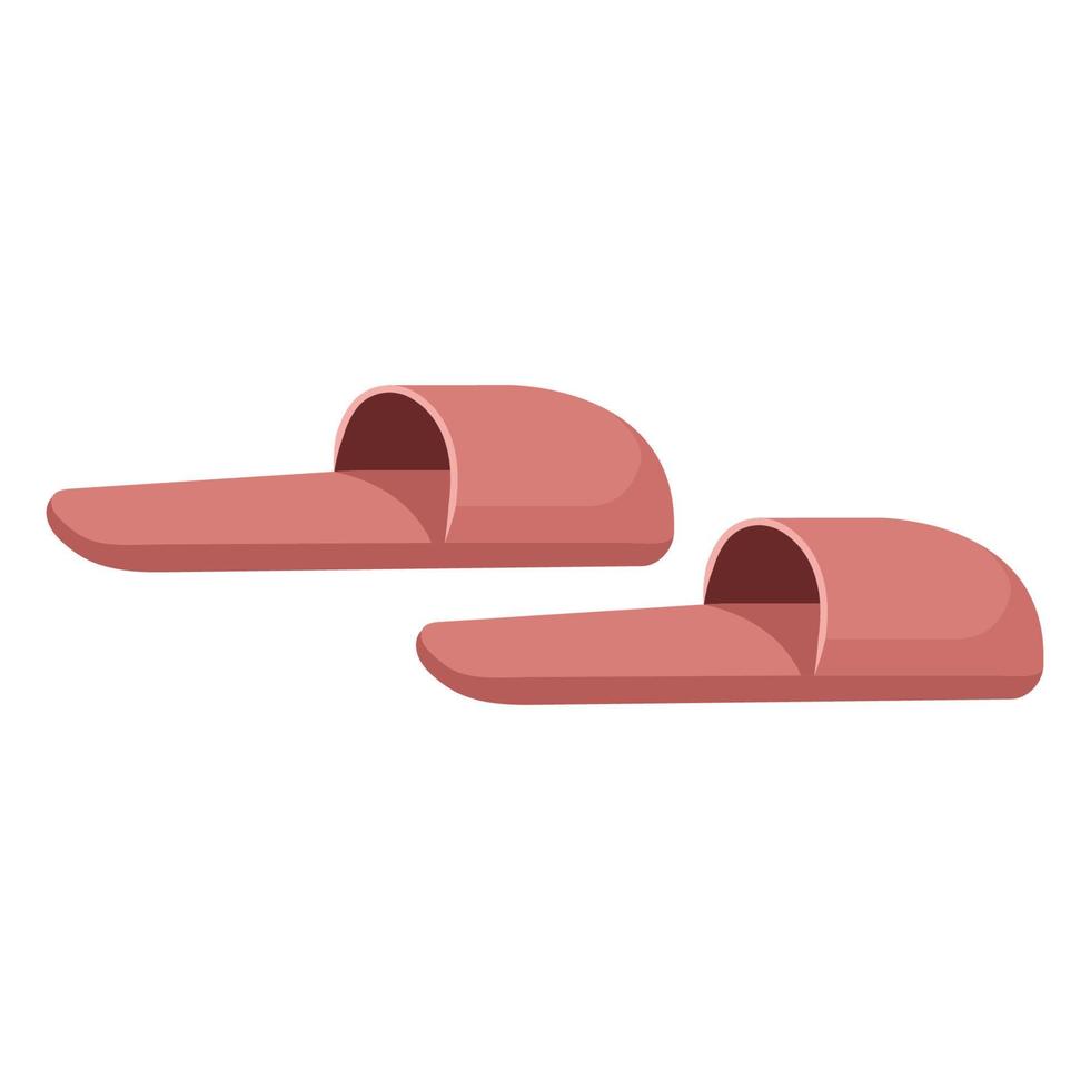 red slippers cartoon vector object