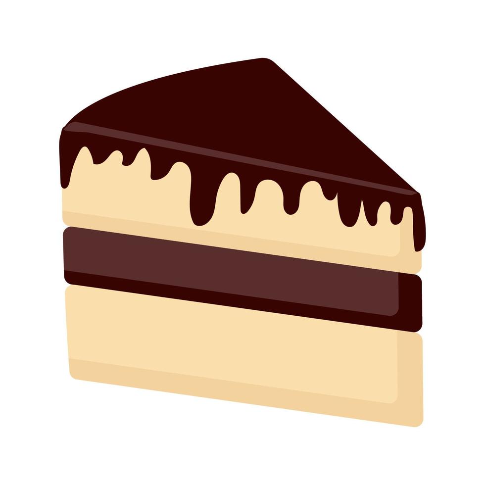 tarta de queso y chocolate vector