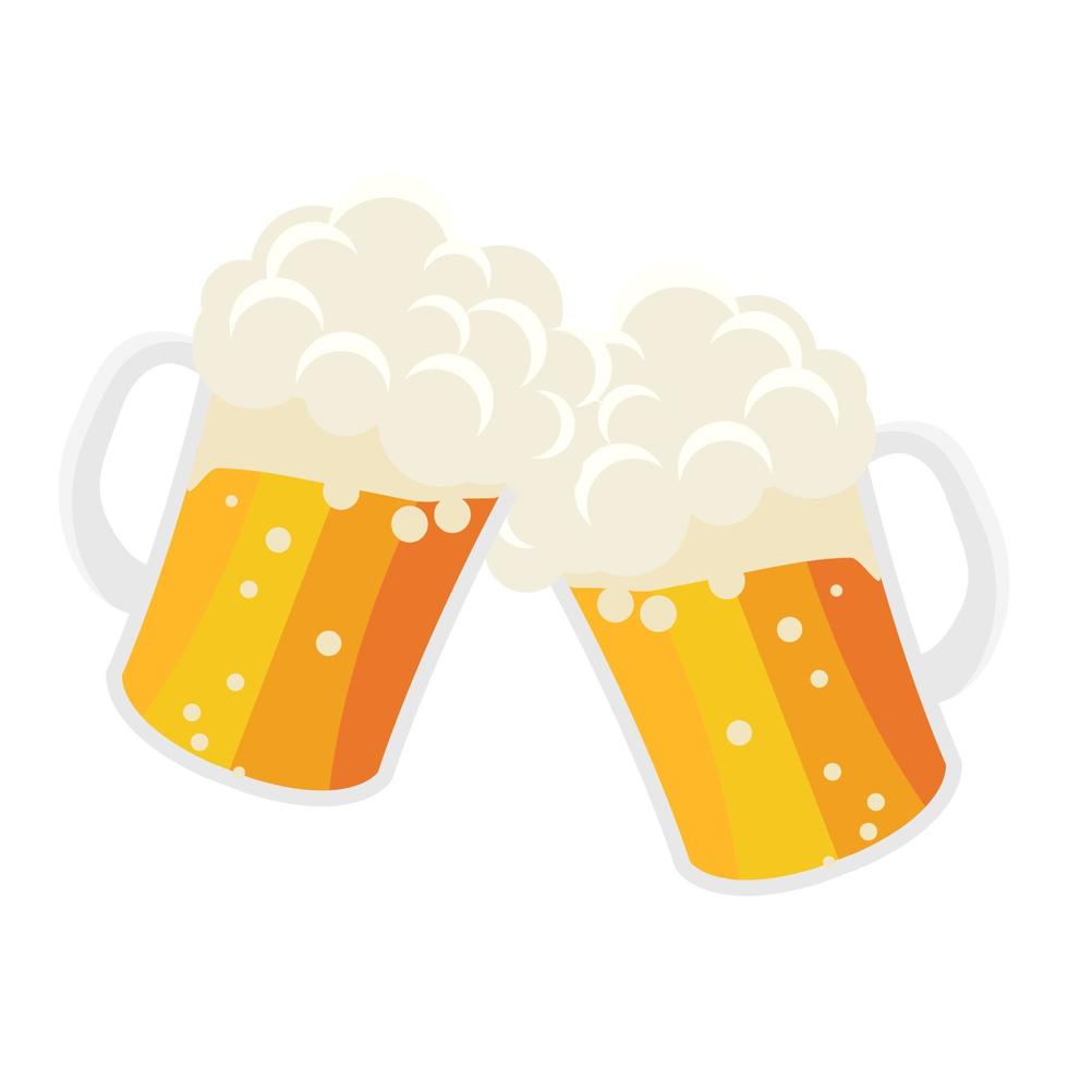 cool drink beer cheers vector