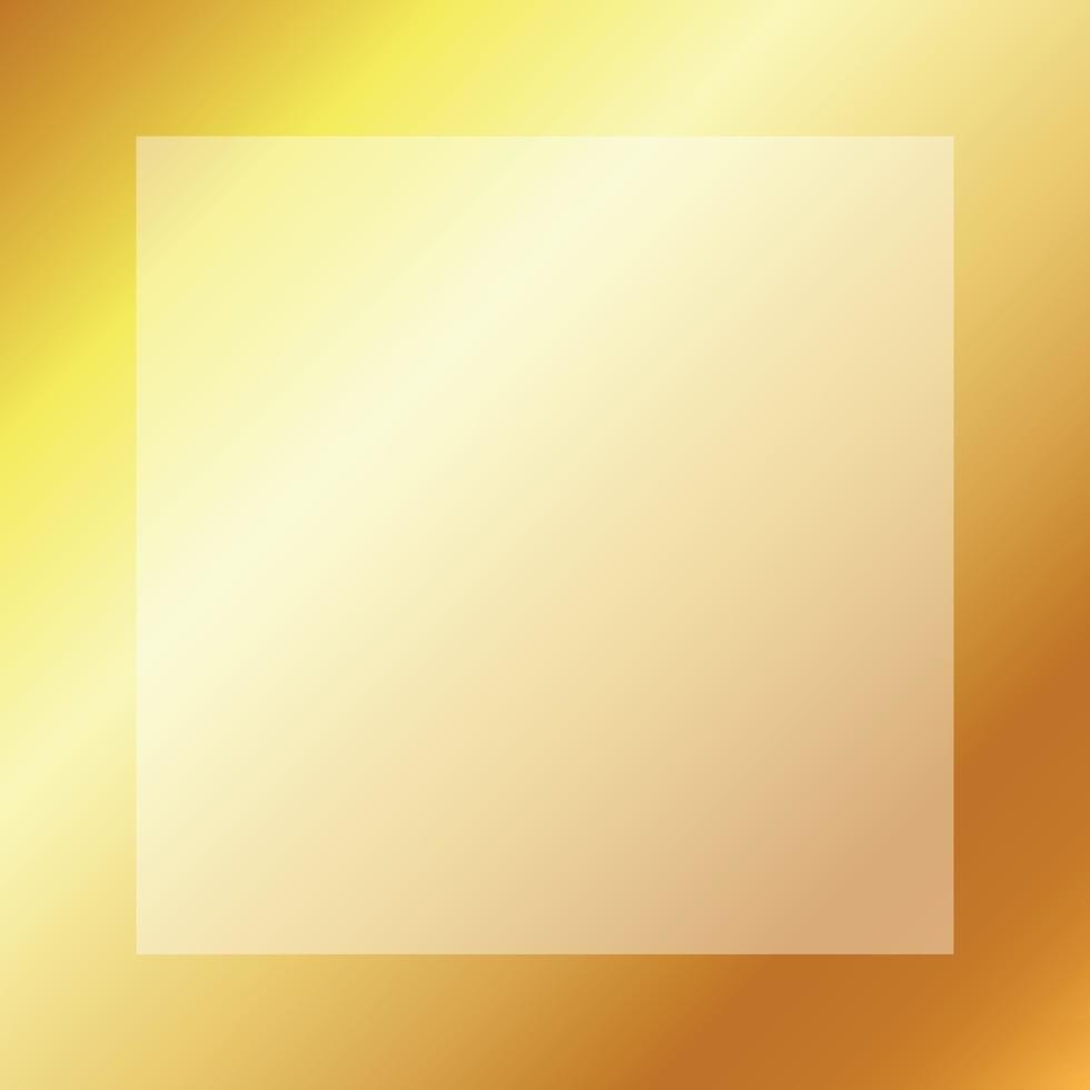 Gold Gradient Square Banner Background vector