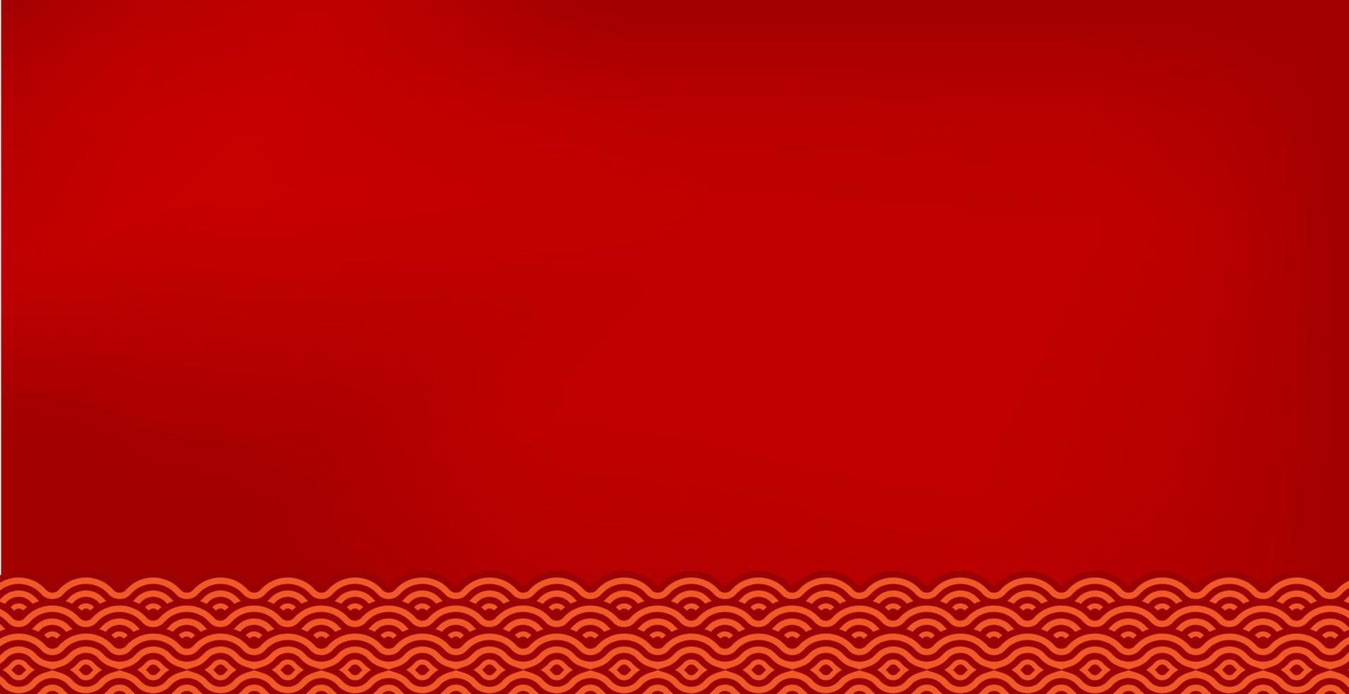 Chinese auspicious frame background with space for design vector