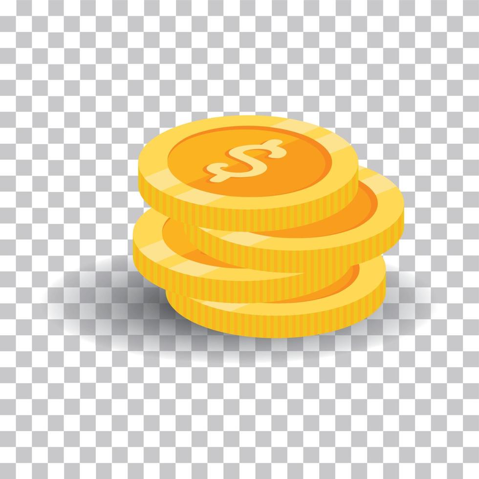 coin dollar illustration vector image