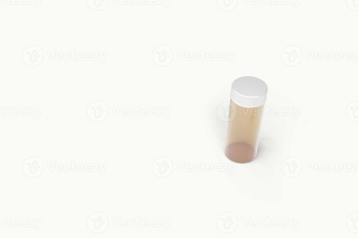 Cosmetics mockup template on white background. Plastic container for cosmetics products. Tube, cream pot, beauty products isolated on white background. 3D rendering. photo