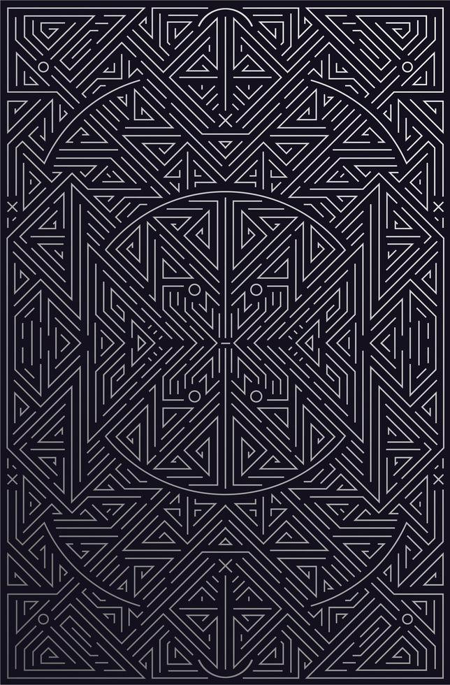 Vector monogram design in trendy vintage and mono line style - abstract geometric frame, luxury packaging template. Use for ad, poster, card, cover.