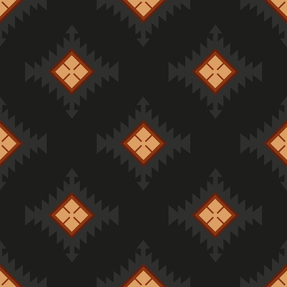 Folk ornamental textile seamless pattern vector