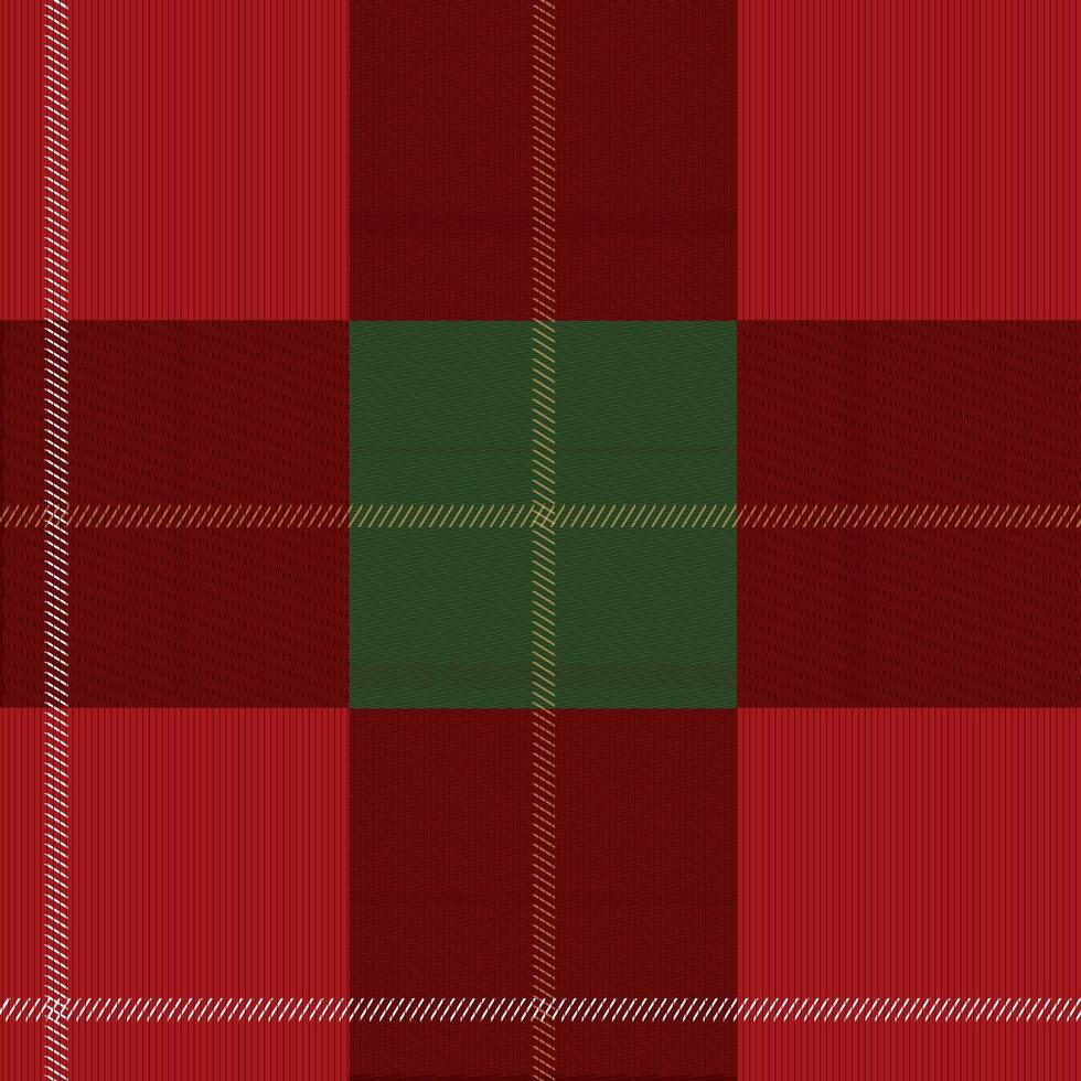 Red and green tartan plaid Scottish seamless pattern vector