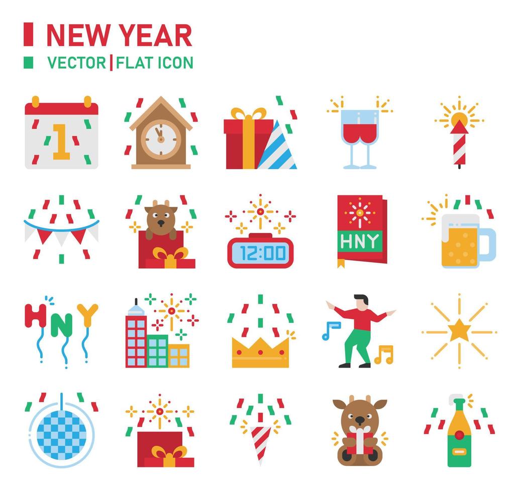 New year Icon vector