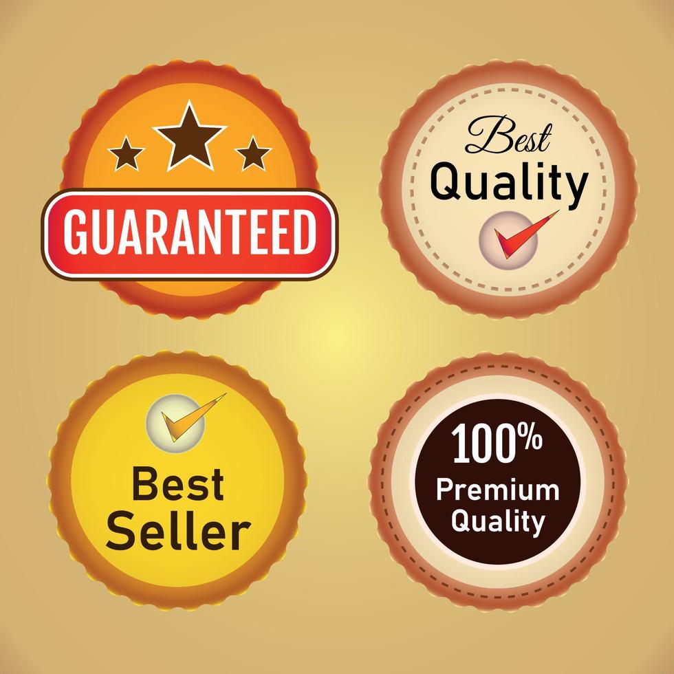 Best Quality Label Collection vector