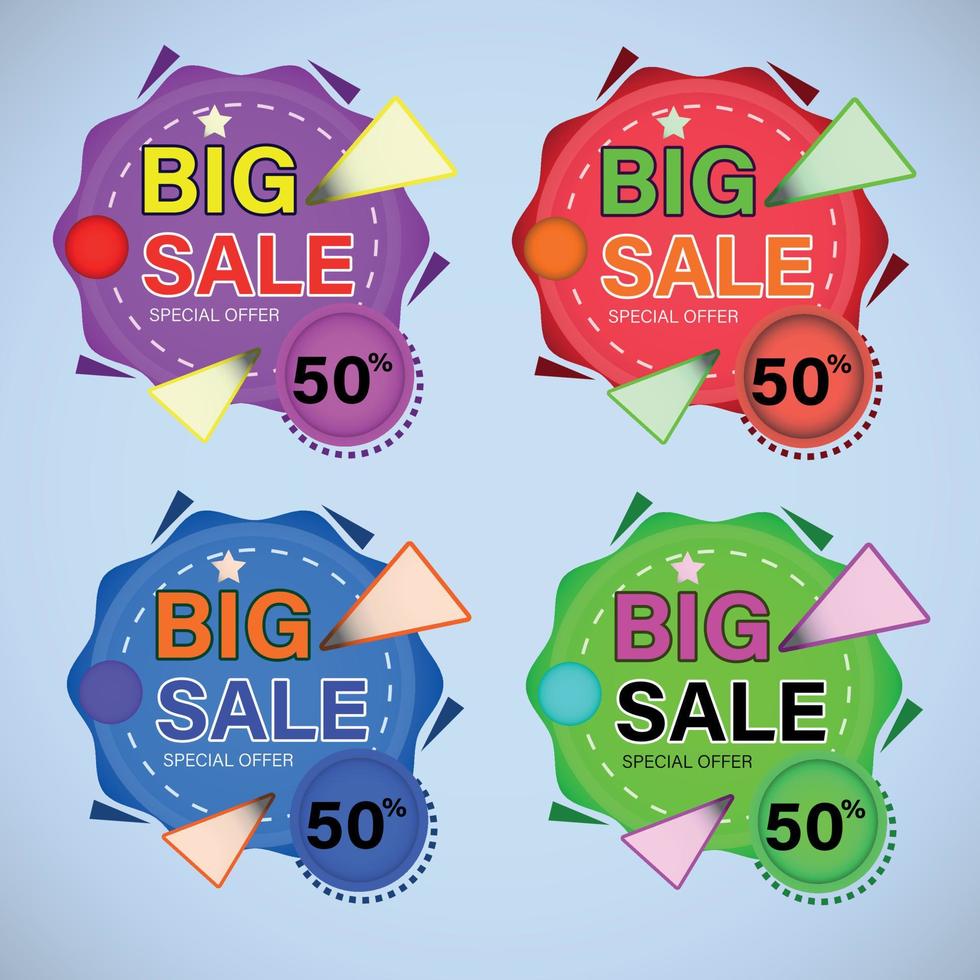 Big sale label vector