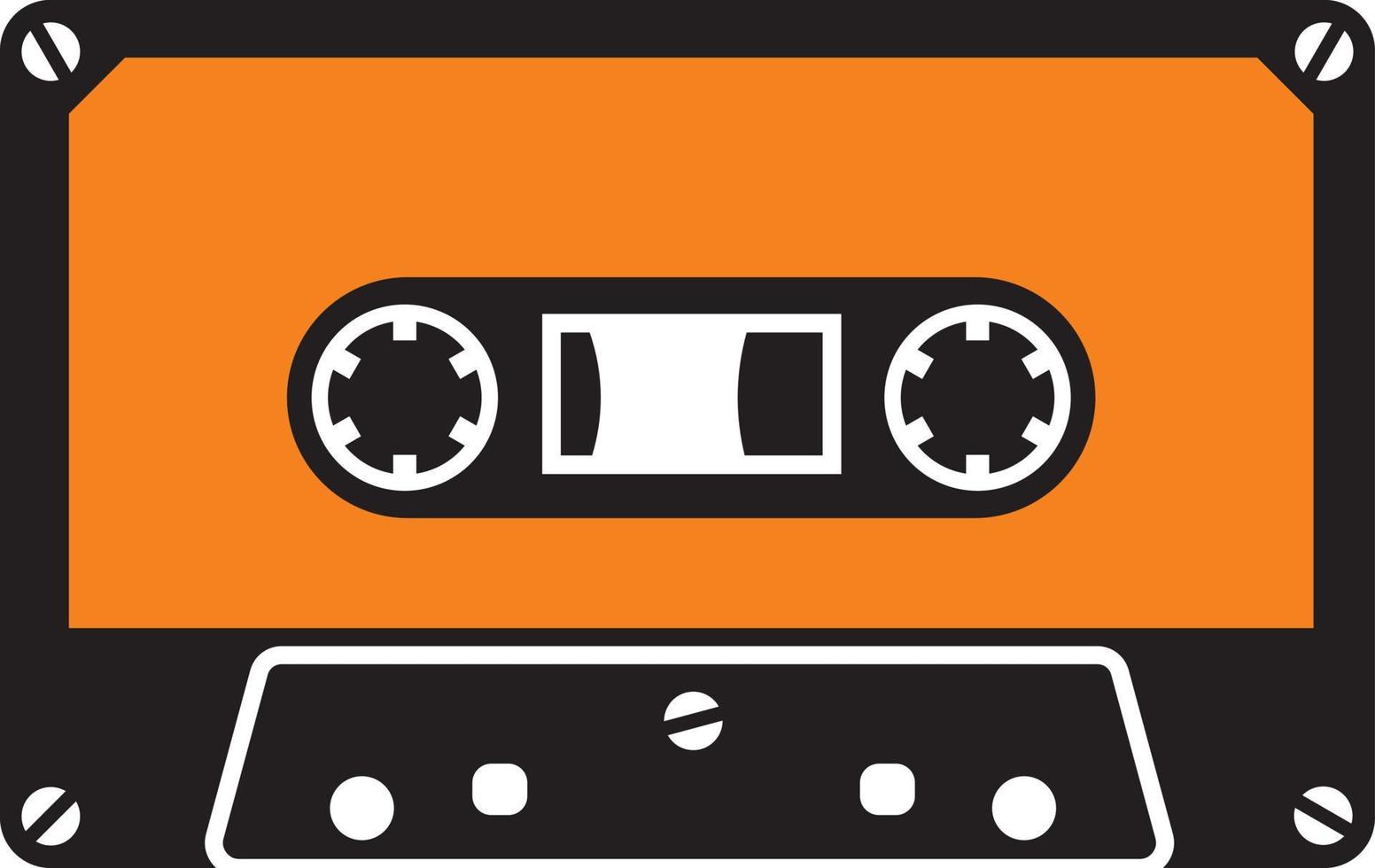 Audio cassette tape vector