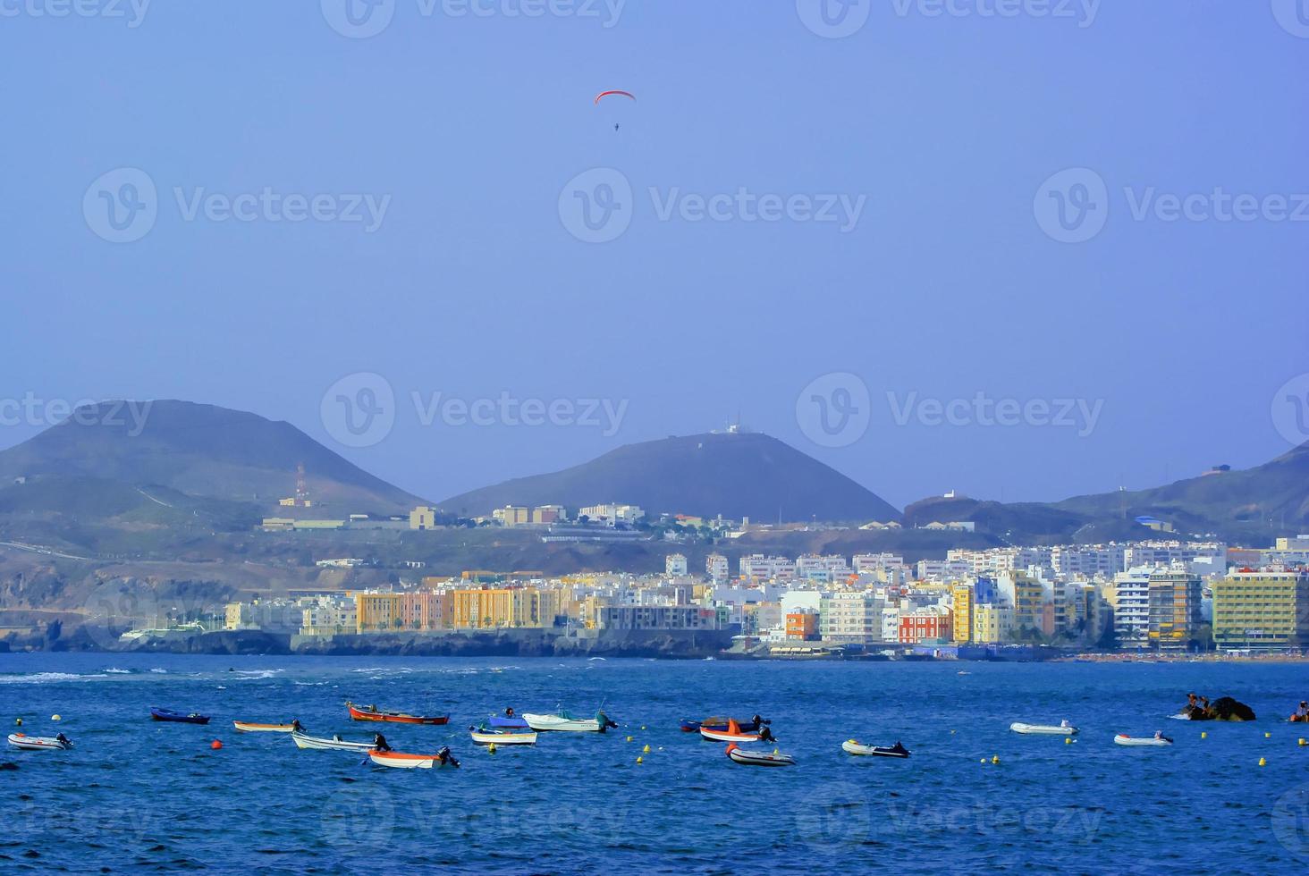 panoramic view of the city of las palmas photo