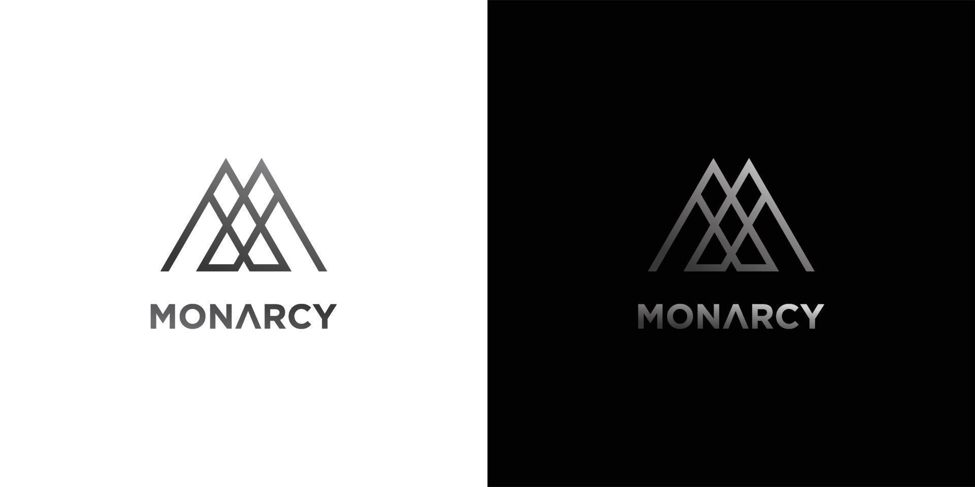 Modern and elegant letter M initials Logo design vector