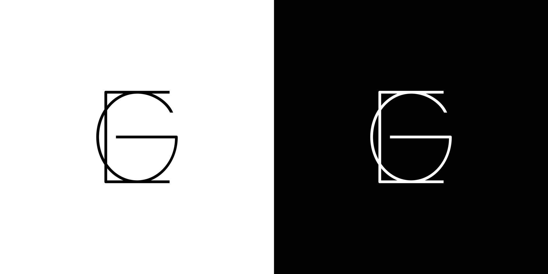 Unique and modern EG initials logo vector