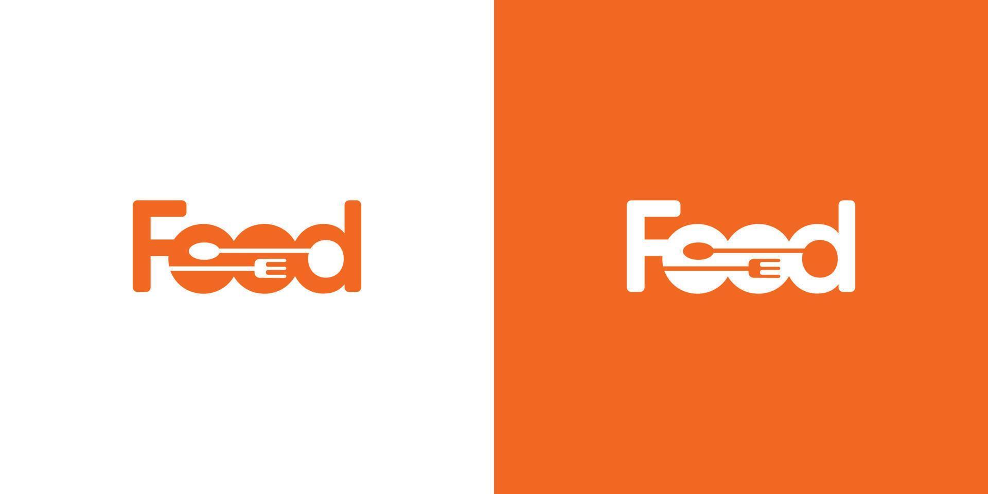 Cool and modern food logo design 1 vector