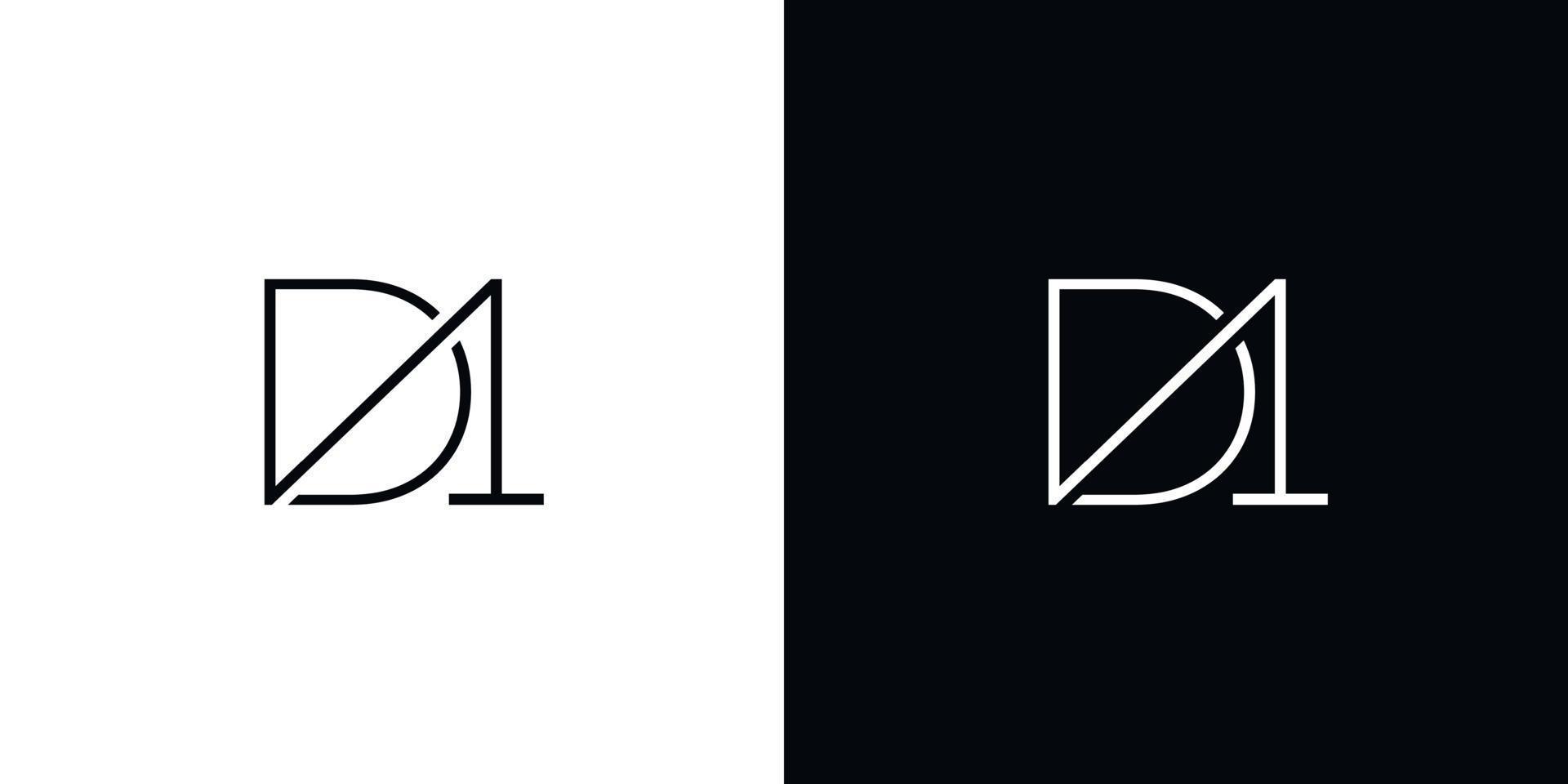 Simple and modern D1 logo design with an attractive and attractive