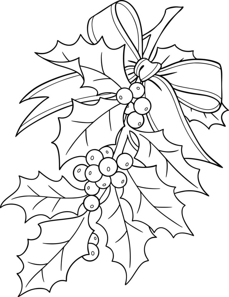 Christmas Decoration Coloring Page vector