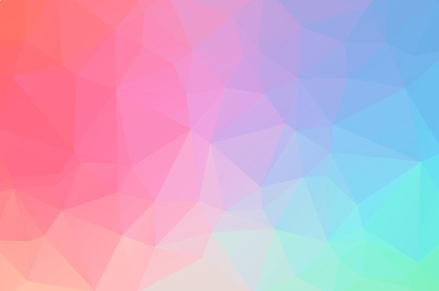 Abstract multicolor low poly crystal background. Polygon design pattern. Low poly vector illustration, low polygon background.