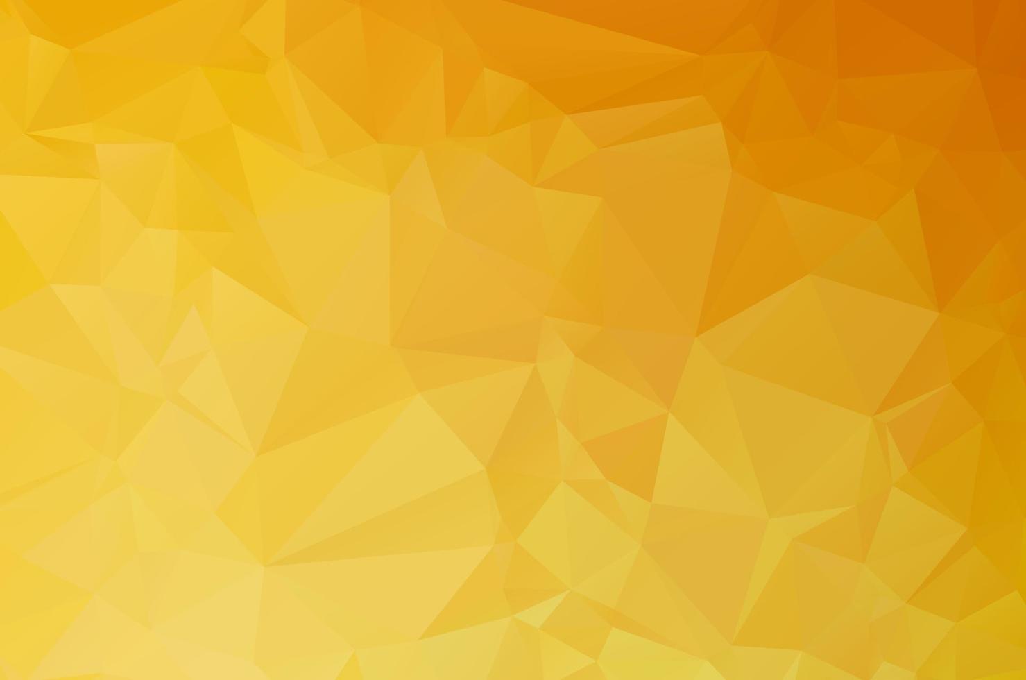 Gold Low poly crystal background. Polygon design pattern. Golden Low poly vector illustration, low polygon background.