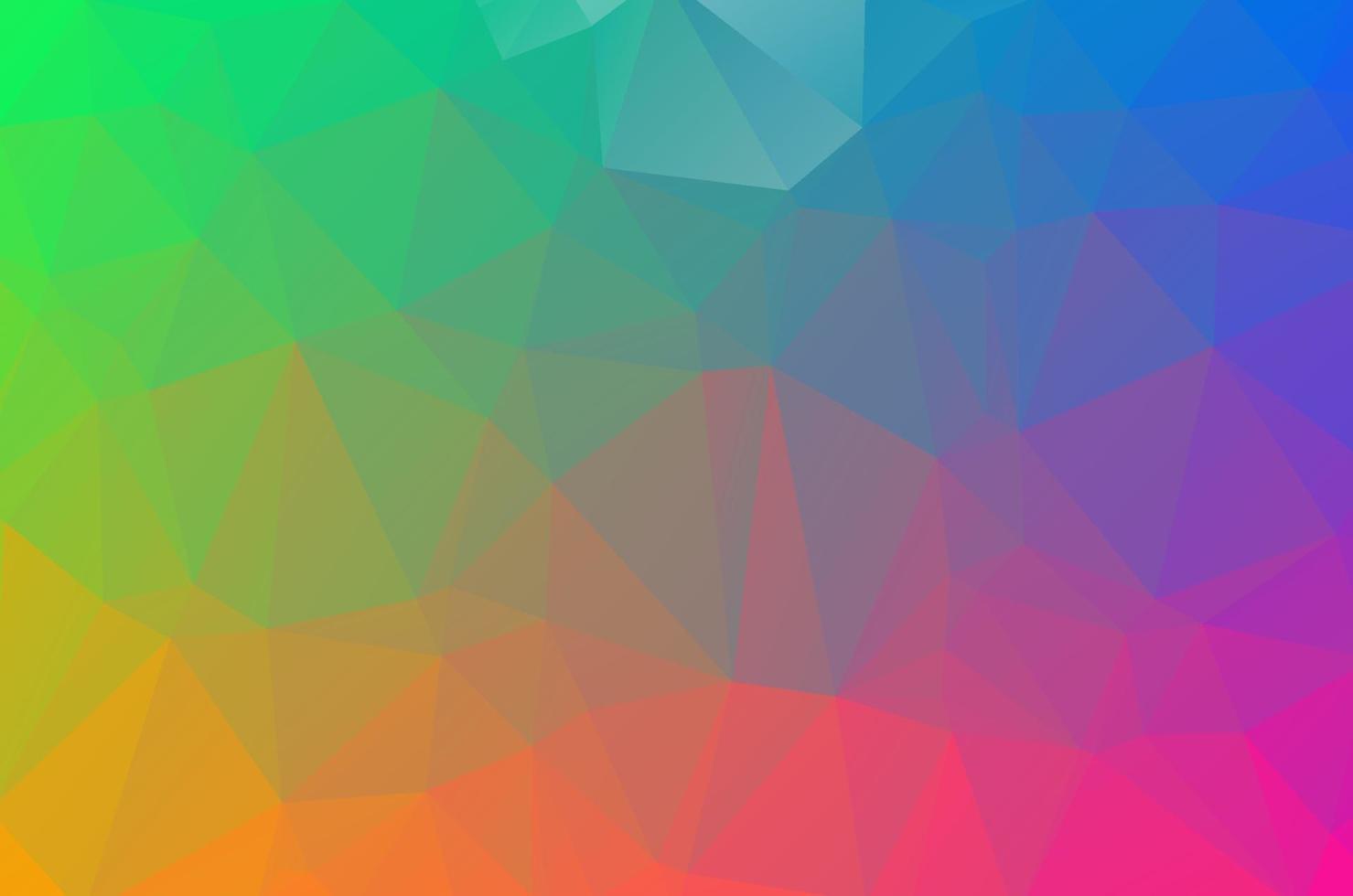 Light colorful Low poly crystal background. Polygon design pattern. Low poly vector illustration, low polygon background.