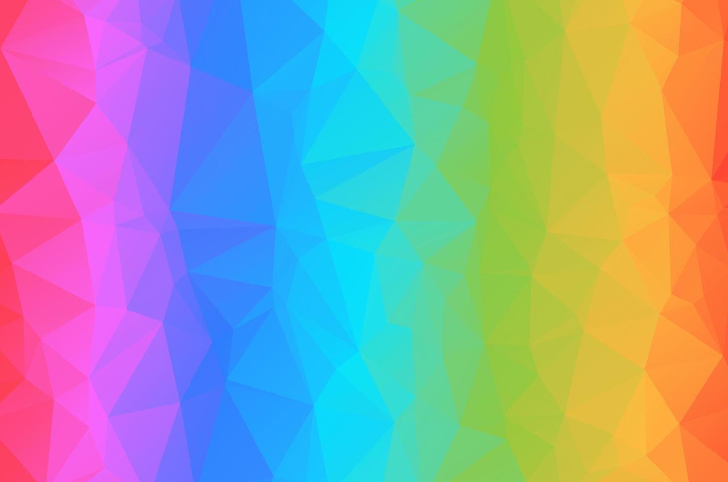 Light colorful Low poly crystal background. Polygon design pattern. Low poly vector illustration, low polygon background.