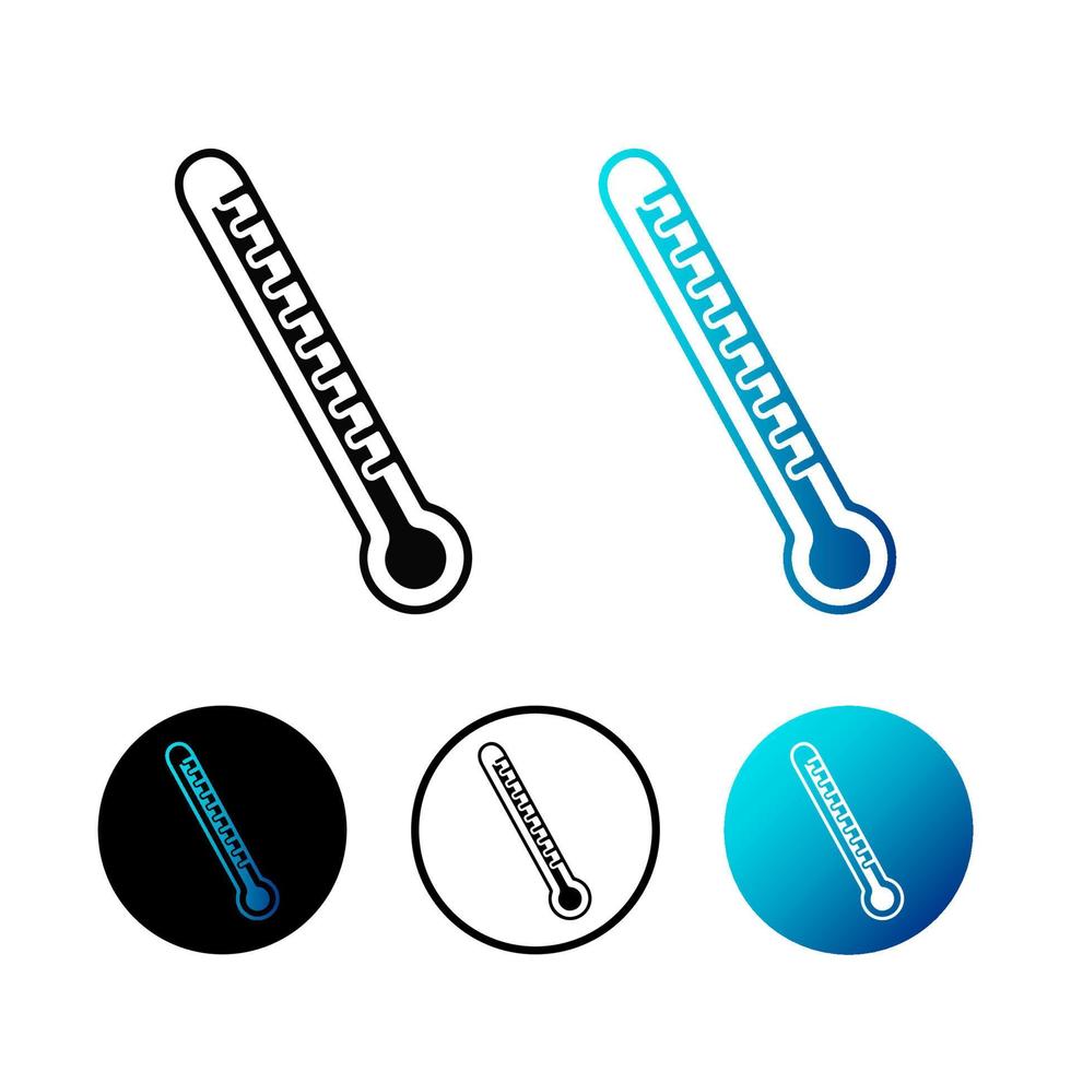 Abstract Medical Thermometer Icon Illustration vector