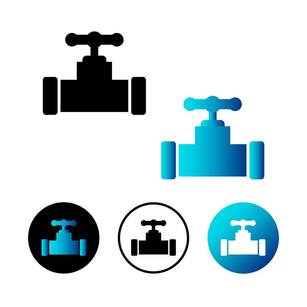 Abstract Valve Icon Illustration vector