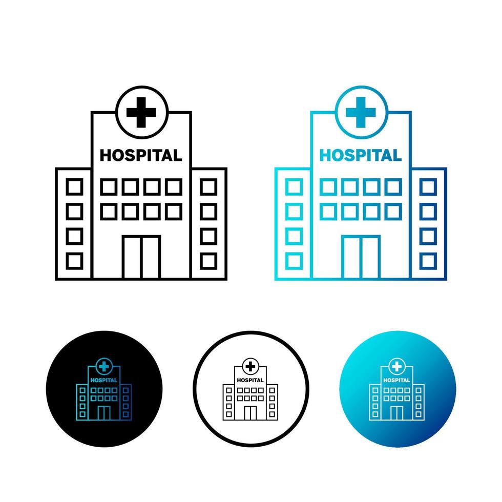 Abstract Hospital Icon Illustration vector