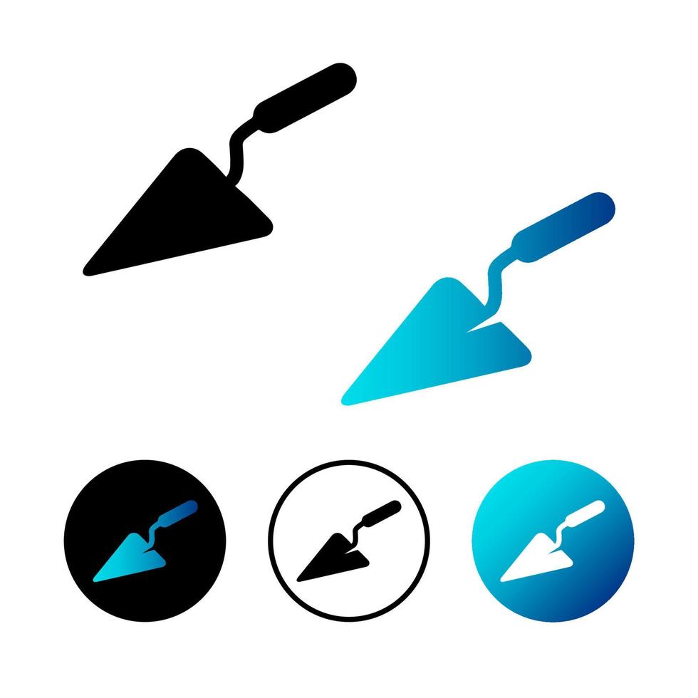 Abstract Trowel Icon Illustration vector