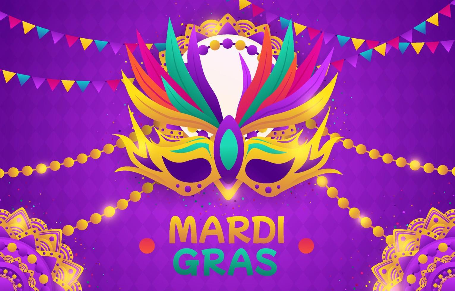 fondo del carnaval de mardi gras vector