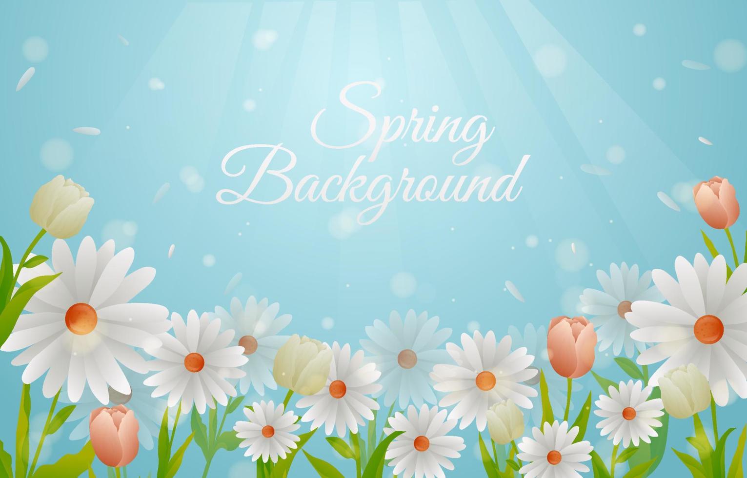 Background of Beautiful Spring Flower vector