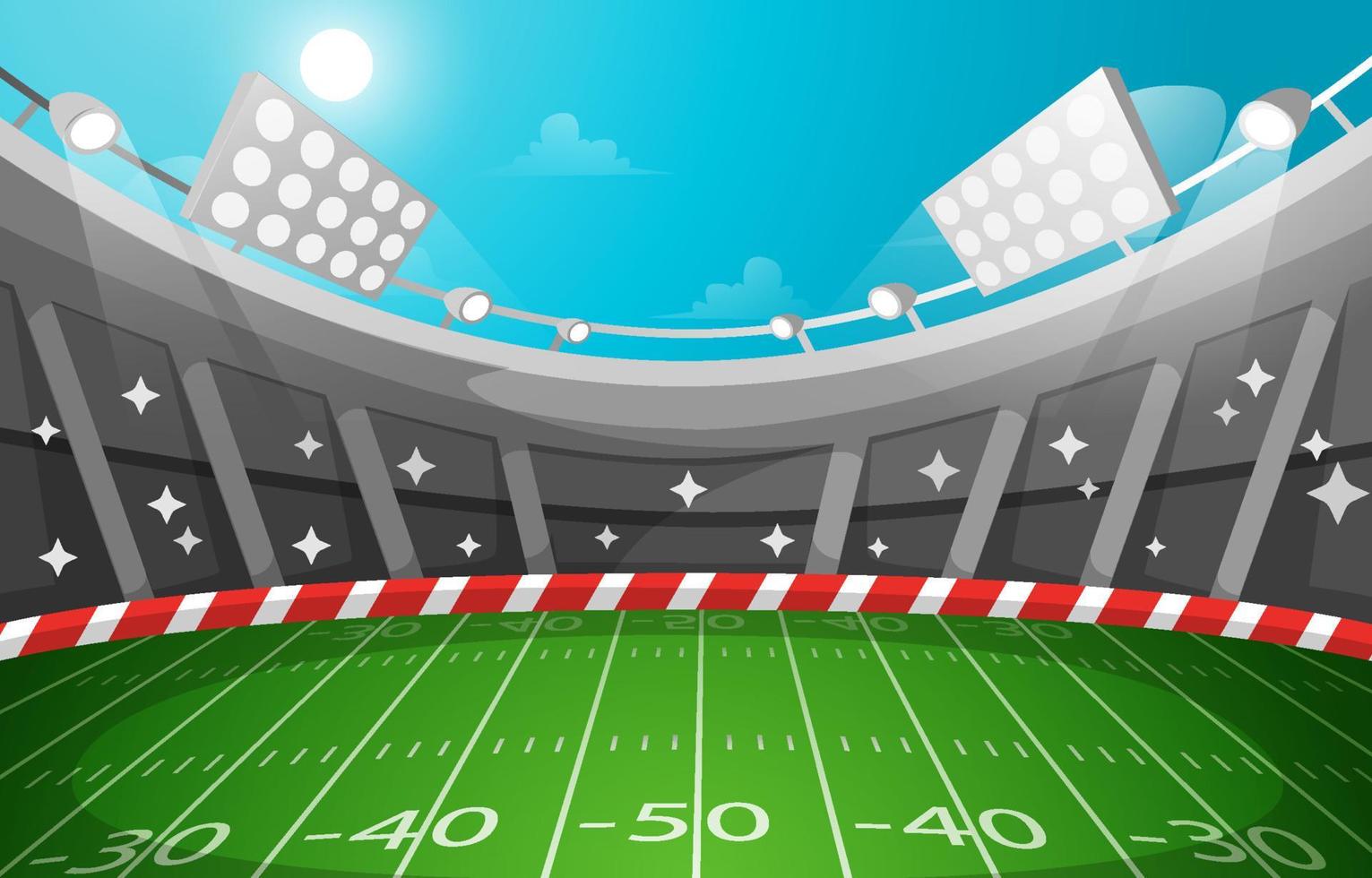 Background of American Football Stadium vector